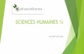 SCIENCES HUMAINES ¼ Module 2