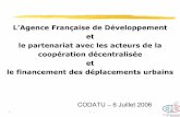 L’Agence Française de Développement et le partenariat avec ...