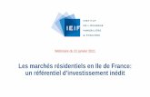Les marchés résidentiels en Ile de France: un référentiel ...