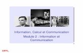 Information, Calcul et Communication Module 2 ...