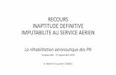 RECOURS INAPTITUDE DEFINITIVE IMPUTABILITE AU SERVICE …