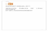 RAPPORT ANNUEL 2011 SERVICES PUBLICS DE L’EAU POTABLE ET ...