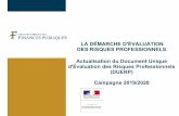 LA DÉMARCHE D'ÉVALUATION DES RISQUES PROFESSIONNELS ...
