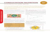 CONSULTATION NUTRITION Janvier N°111 La pandémie et ses ...