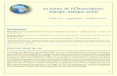 La Lettre de l’Observatoire Europe-Afrique 2020