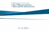 Rapport annuel de l’Observatoire des tarifs bancaires