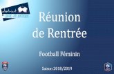 Réunion de Rentrée - DISTRICT DE FOOTBALL DE LOIRE ...