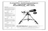 MODE D’EMPLOI Lunette astronomique de voyage Orion ...