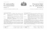 Vol. 141, No. 13 Vol. 141, no Canada Gazette du Canada
