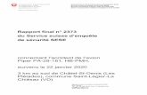 Rapport final n° 2373 du Service suisse d’enquête
