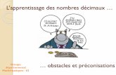 L’apprentissage des nombres décimaux - ac-lille.fr
