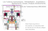 Les Turbines Hydrauliques : Réhabilitation ..Exploitation ...