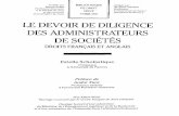 LE DEVOIR DE DILIGENCE DES ADMINISTRATEURS DESOCIETES