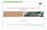 La production de pois-chiche en ALGERIE.