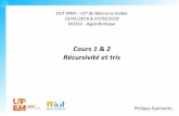 Cours 1 & 2 Récursivité et tris - University of Paris ...