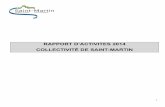 RAPPORT D ACTIVITES 2014 COLLECTIVITÉ DE SAINT-MARTIN