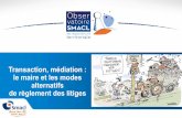 Transaction, médiation - Site du Centre de Gestion Du ...