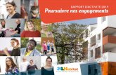 RAPPORT D’ACTIVITÉ 2019 Poursuivre nos engagements