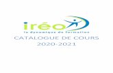 CATALOGUE DE COURS 2020-2021 - IREO LESNEVEN