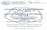Dossier SECTION FOOTBALL FILLES 2018-2019