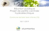 Réunion publique Projet de petite centrale hydroélectrique