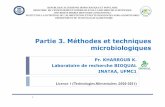 Partie 3. Méthodes et techniques microbiologiques L1 TA ...
