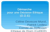 Démarche pour une Décision Ethique (D.D.E) Patrick Ledieu ...