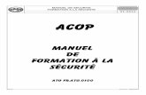 manuel de formation à la sécurité - ACOP