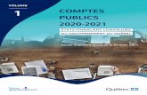 Comptes publics 2020-2021 – Volume 1
