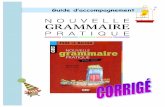 Guide d'acc. nouvelle grammaire CORRIGÉ