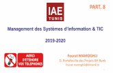 Management des Systèmes d’Information & TIC