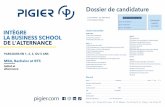 Dossier de Candidature PIGIER 2019-2020
