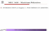 MEC 3320 – Matériaux Polymères
