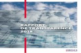 RAPPORT DE TRANSPARENCE 2018 - BDO