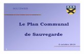 Le Plan Communal de Sauvegarde - Holtzwihr