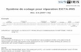 Système de codage pour réparation EICTA-IRIS