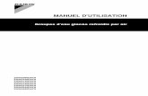 MANUEL D'UTILISATION - Daikin