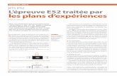 BTS IPM L’épreuve E52 traitée par les plans d’expériences ...