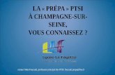 La « Prépa » PTSI à Champagne-sur-Seine, vous connaissez