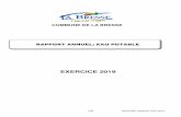RAPPORT ANNUEL EAU 2019 indice - La Bresse
