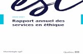 2020-2021 Rapport annuel des services en éthique