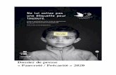 Dossier de presse « Pauvreté / Précarité » 2020