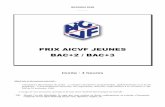 PRIX AICVF JEUNES BAC+2 / BAC+3