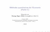 Méthodes quantitatives de l'Economie (Partie C)