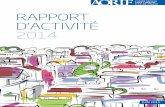 RAPPORT D’ACTIVITÉ 2014 - AORIF
