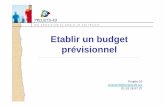 Etablir un budget prévisionnel - PMB