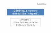 GØnØtique Humaine Introduction + chapitre I