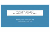 TRANSITION VERS LE PRÉSCOLAIRE 4-5 ANS - COSMOSS