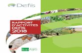 RAPPORT D’ACTIVITES Defis 2018 - Montpellier SupAgro