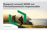 Rapport annuel 2020 sur l’investissement responsable